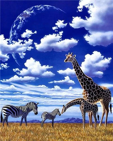 Schilderen op Nummer Giraffe PBN387
